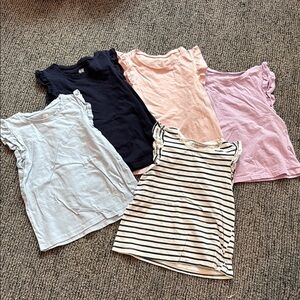 H&M Kids Ruffle Sleeve Tops - Set of 5